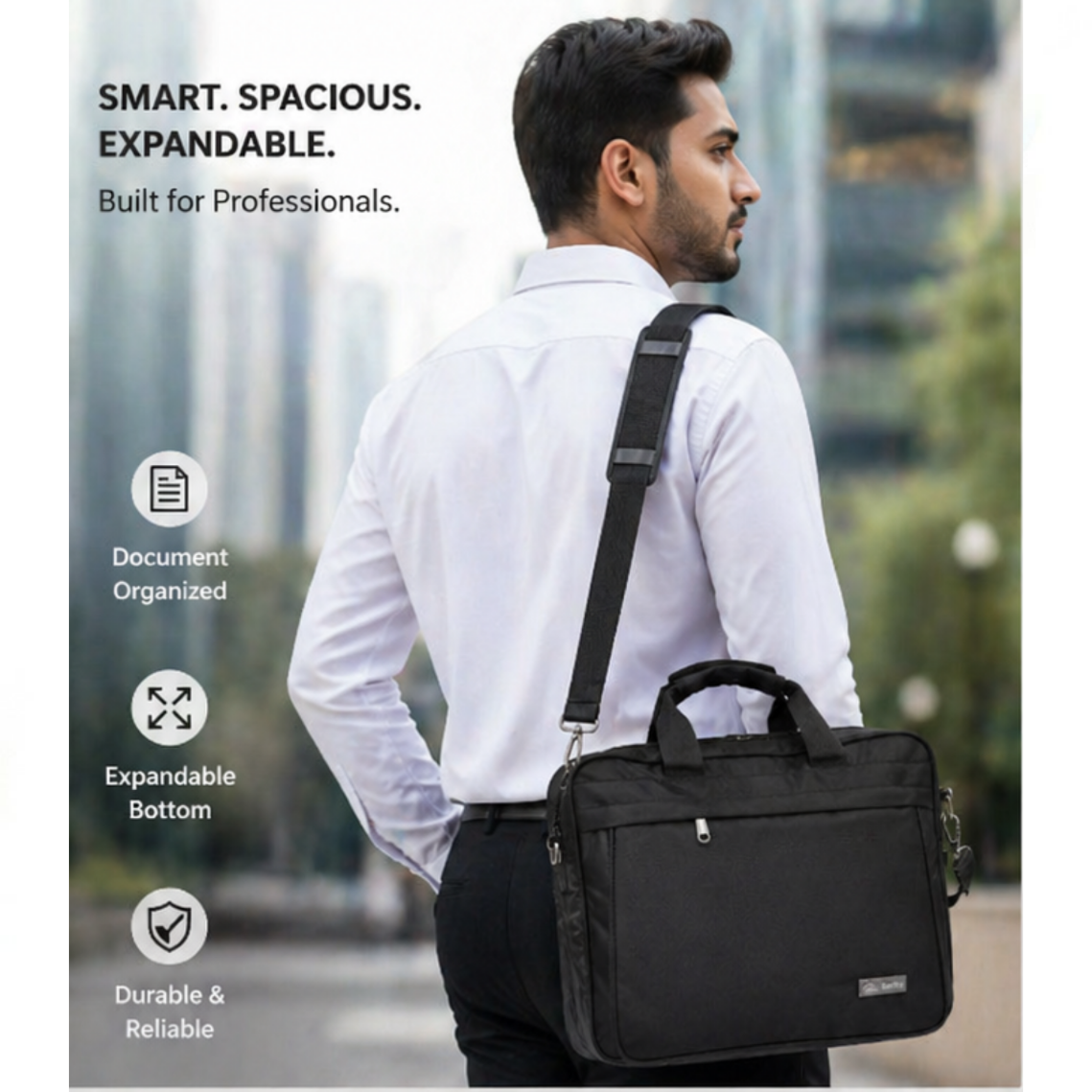 Classic Oxford Fabric Casual Messenger Bag for Men