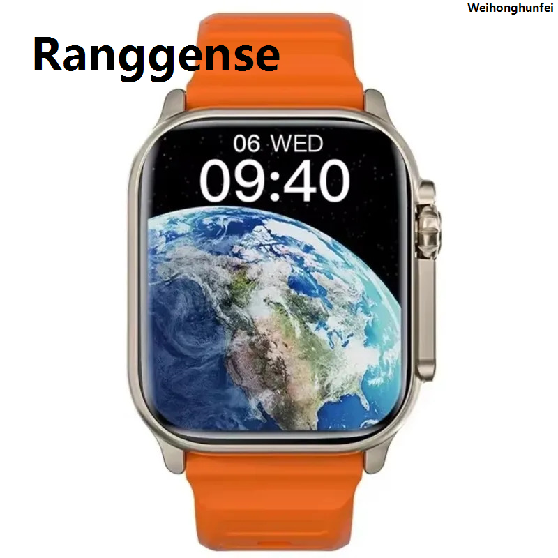 WeihonghunfeiNew Gaines T900 Ultra 2 Smart Watch 49mm Series 8 2.3 |AMOLED Screen NFC Compass Waterproof For Apple Watch IWO Ultra 8 Smartwatch 2025 New