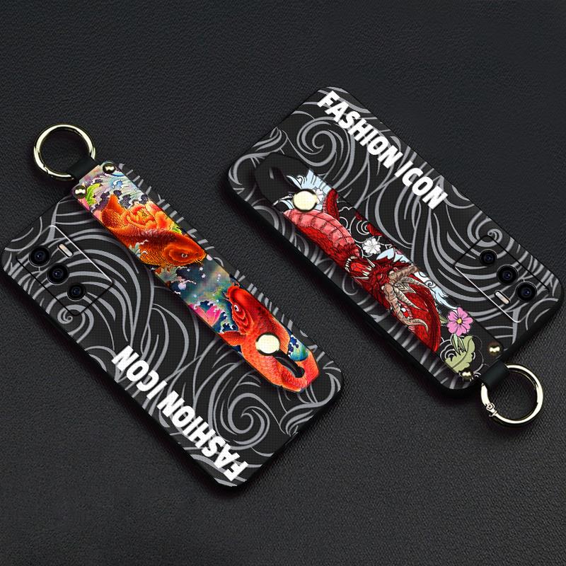 Phone Holder Back Cover Phone Case For VIVO S10E 5G/V23E Anti-dust Silicone protective cartoon Graffiti Shockproof ring