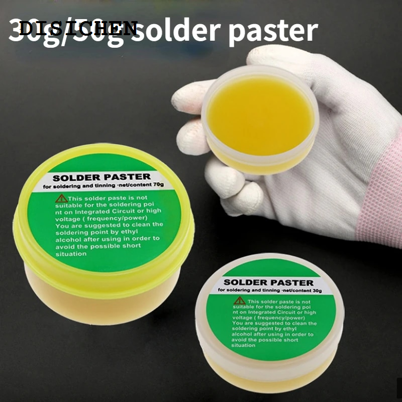 DISICHEN Special solder paste 2023 New 30g/50g Solder Paste 183 Degree Medium Temperature Flux No-Clean Rosin for Chip Motherboard Soldering Pastehand tools