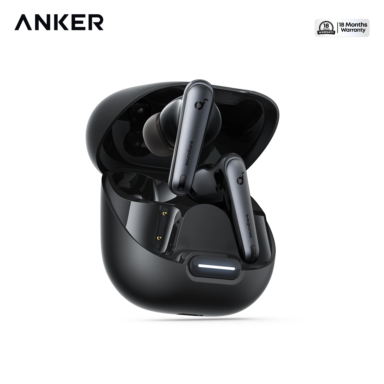 soundcore Liberty 4 NC Noise Cancelling Earbuds, 98.5% Noise Reduction, Adaptive Noise Cancelling to Ears and Environment, Hi-Res Sound, 50H Battery, Wireless Charging, Bluetooth 5.3