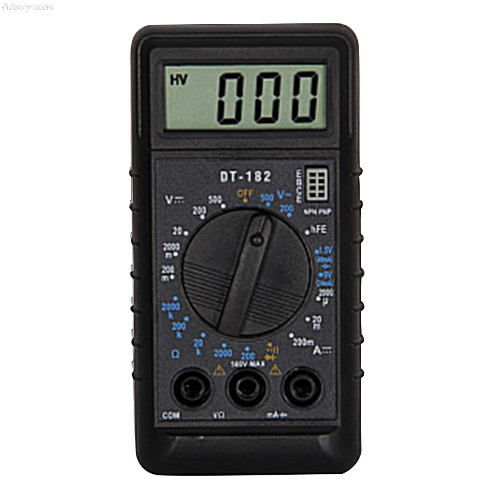 Adongruoan Mini Smart Multimeter AC/DC Ture RMS Portable Multimetro Tester High-precision Low Battery Indicator for Electrician Supplies