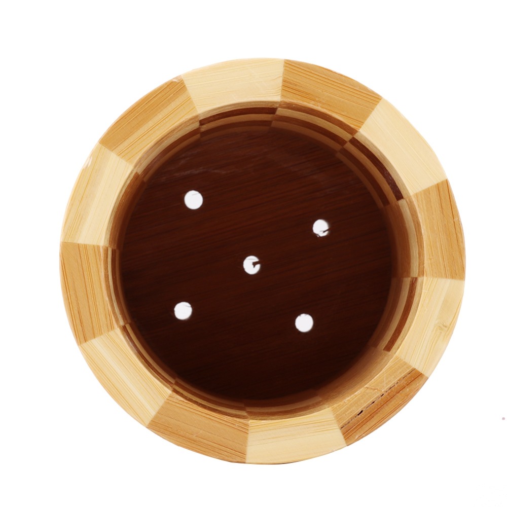 Tableware Storage Round Shaped Chopsticks Storage Rack Compact Quick Dry Kitchen Utensil Holder Wooden Material Bamboo Utensil Holder Kitchen Use
