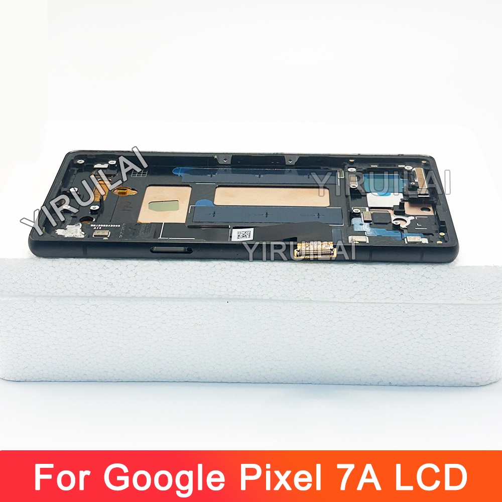 HOT OLED LCD For Google 7A LCD GWKK3 Pixel 7a Display Screen Touch Panel Digitizer For Google Pixel 7a Screen 7a LCD with frame