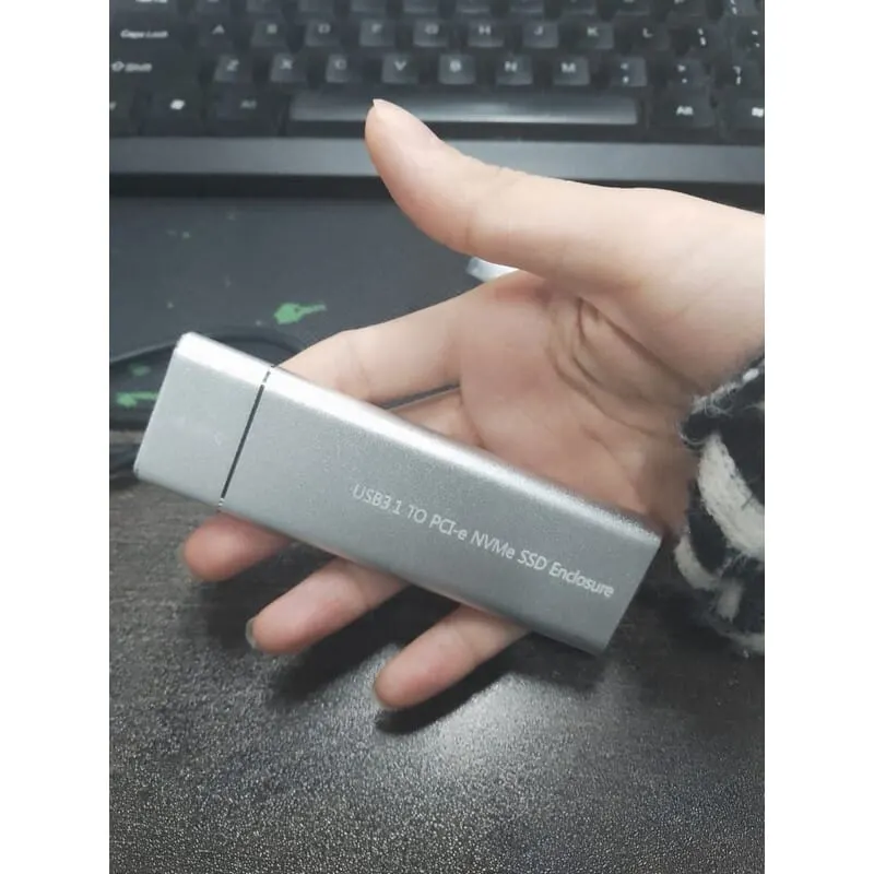 USB-C USB3.1 Gen2 NVMe M.2 PCIe / Sata SSD External Enclosure