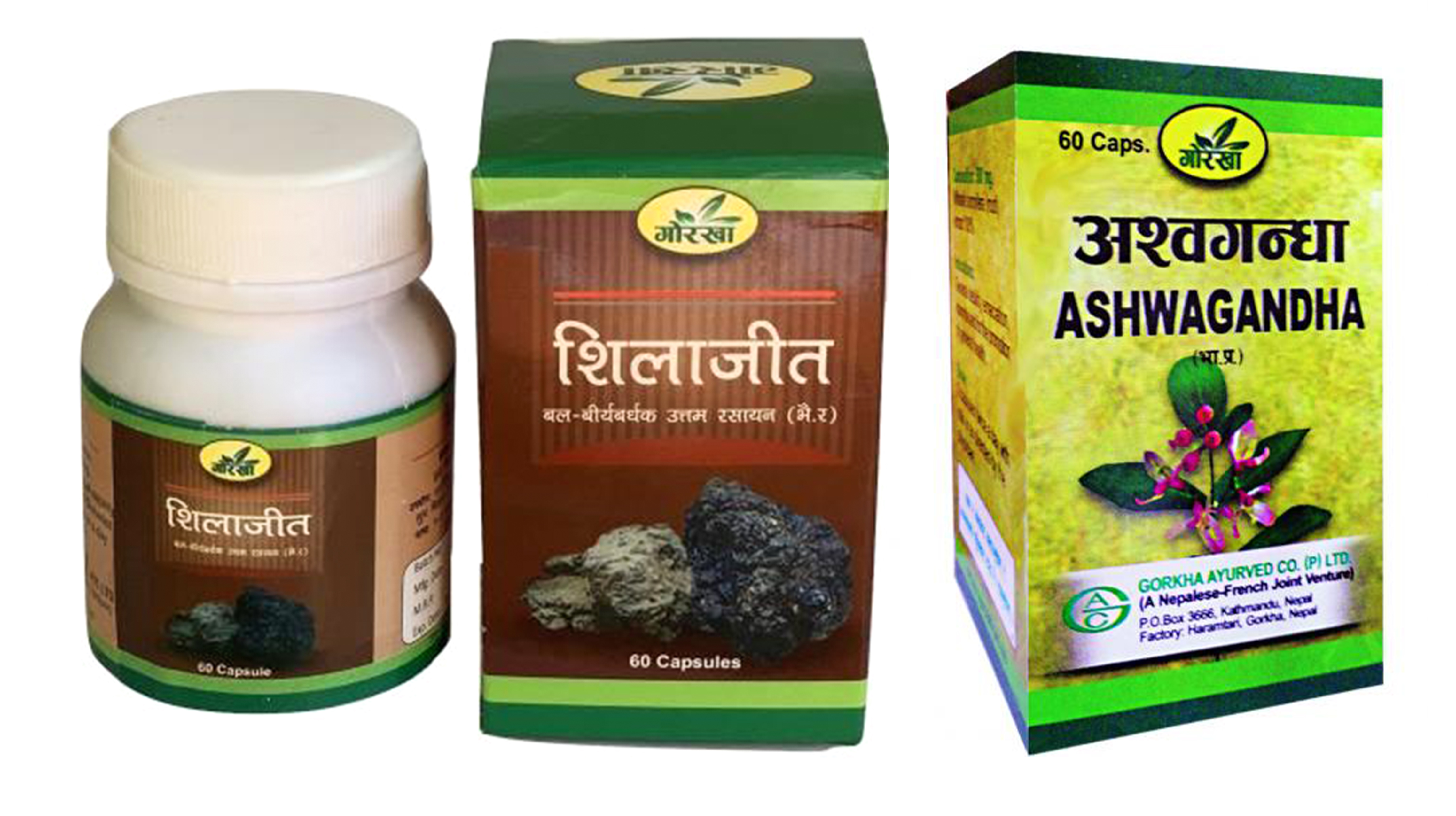 Ashwagandha Capsules-60 and Shilajit Capsules-60 Better health care for regular use
