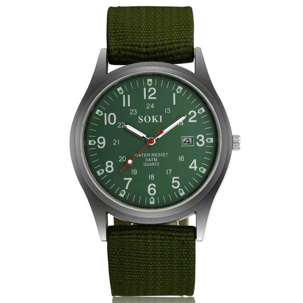 Portable Fashion GENEVA Men's Wrist Watch Sport Quartz