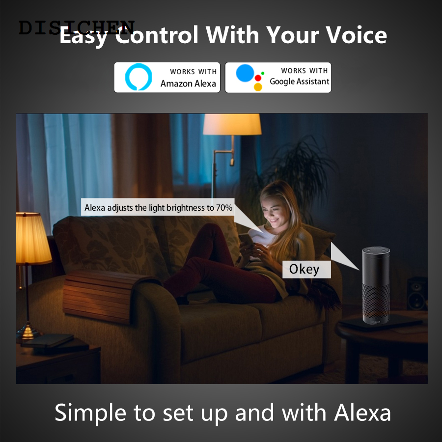 DISICHEN 2025 New Tuya Smart Zigbee Bulb 85-265V E27 12W 15W 18W Smart Life APP Control RGB LED Lamp Works With Alexa Google Assistant Home Decor