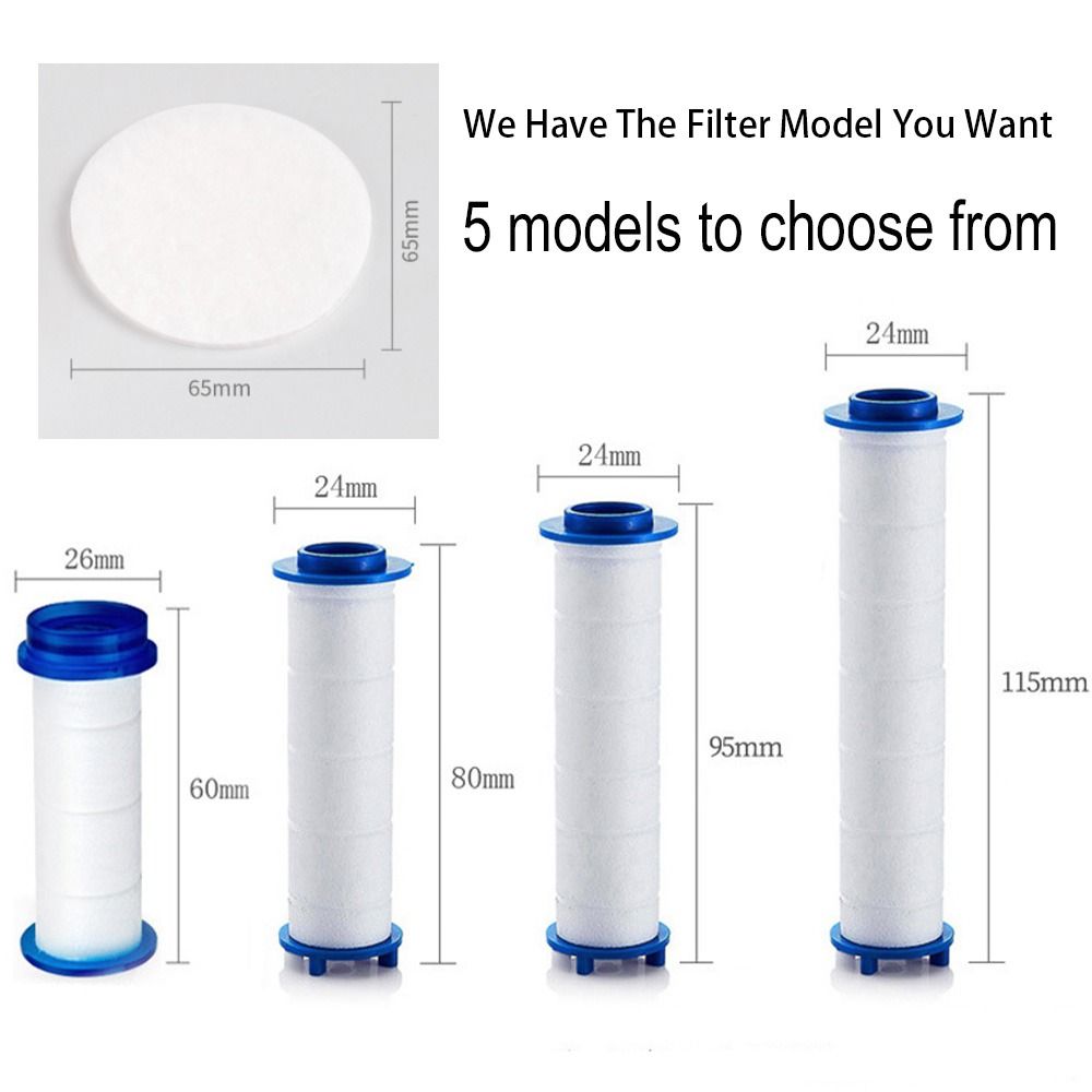 Durable Bathroom Accessory Replacement Filters Cartridge PP Cotton Shower Head Filter Water Purification Propeller Filter Cartridge Most Hand Held Bath Sprayer