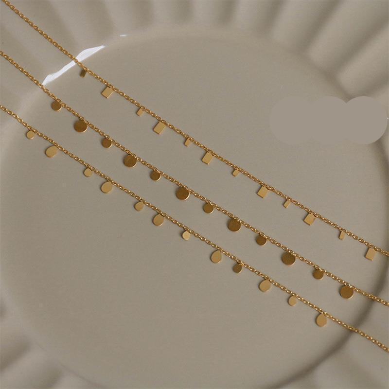 【Year-End Sale】INS New Pearl Necklace 18K Gold Steel Chain Light Luxury Pearl Chain for Women