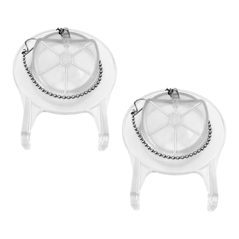 JAERBEE 2PCS Toilet Flappers Replacement for GA715014-GEG1 3 Inch with Stainless Chain and Hook-Reliable Toilet Flapper