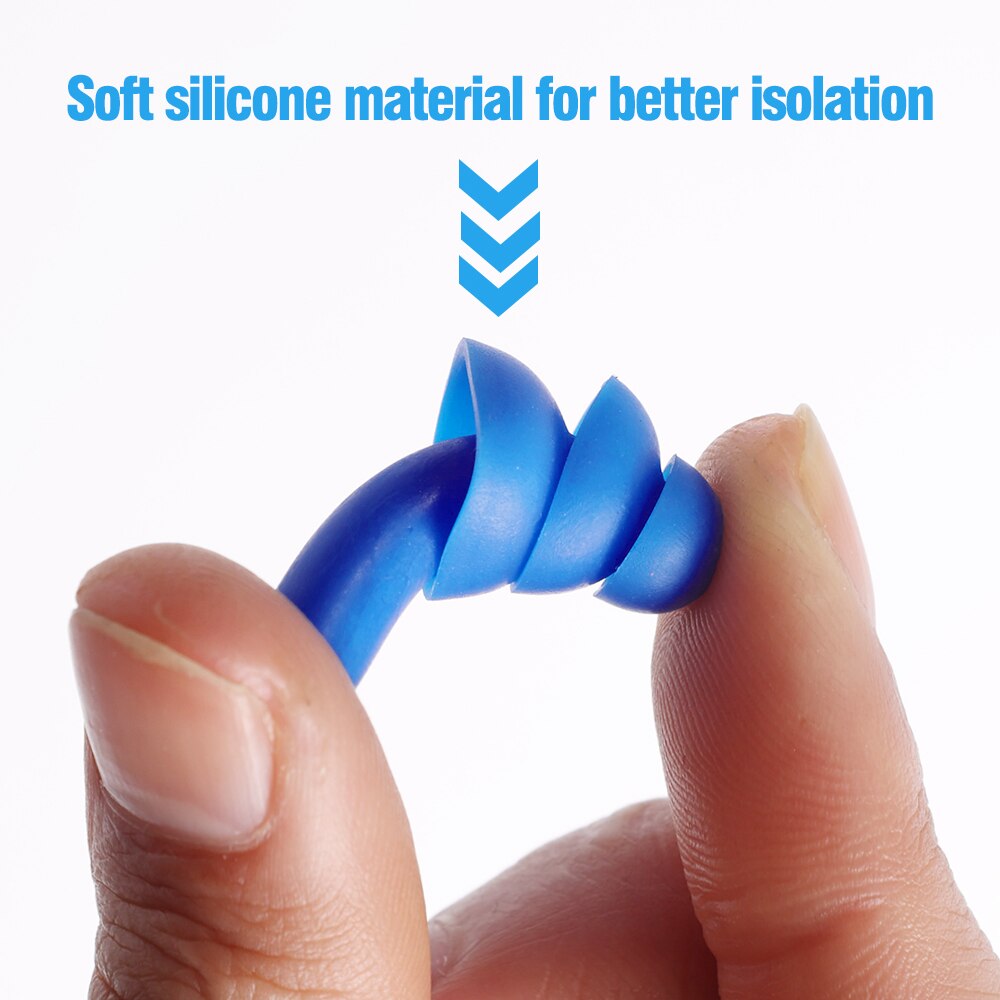 Noise can earplugs waterproof earplugs silicone 1 pair soft swimming reusable