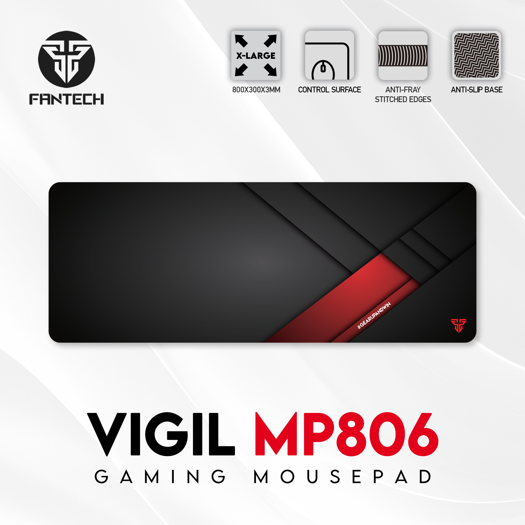 FANTECH VIGIL MP806 Gaming Mouse Pad Mousepad X-Large Size (800x300x3mm)