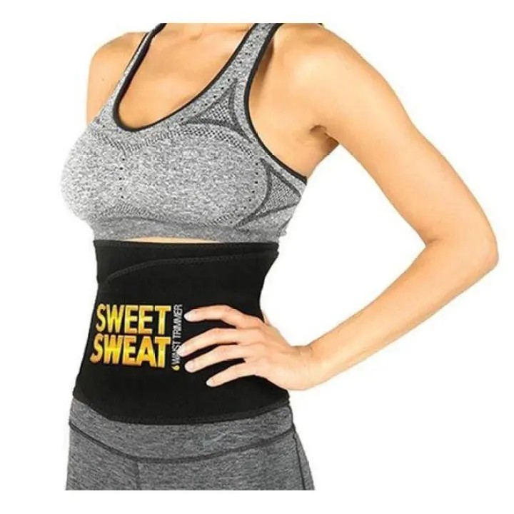 Premium Black Sweat Waist Slimming Belt For Effective Core Sculpting And Fat Burning