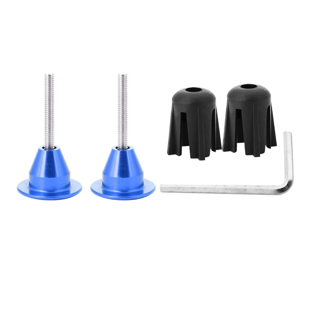 1 Pair Durable Aluminum Alloy + Plastic Bike Handlebar End Plug with Wrench Lightweight Handle Bar Stoppers Handlebar Grip End Cap Bike Accessory