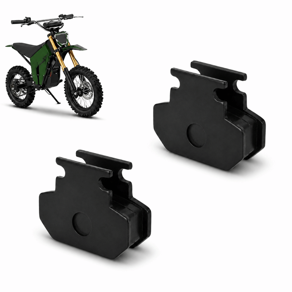 2 Pair Durable Metal Rear Disc Brake Pads Rear Brake Pads Compact Electric Dirt Bike Brake Pads Black Dirt Bike Brake Pads for Tuttio soleil 01 electric dirt bike Electric Dirt Bike Maintenance