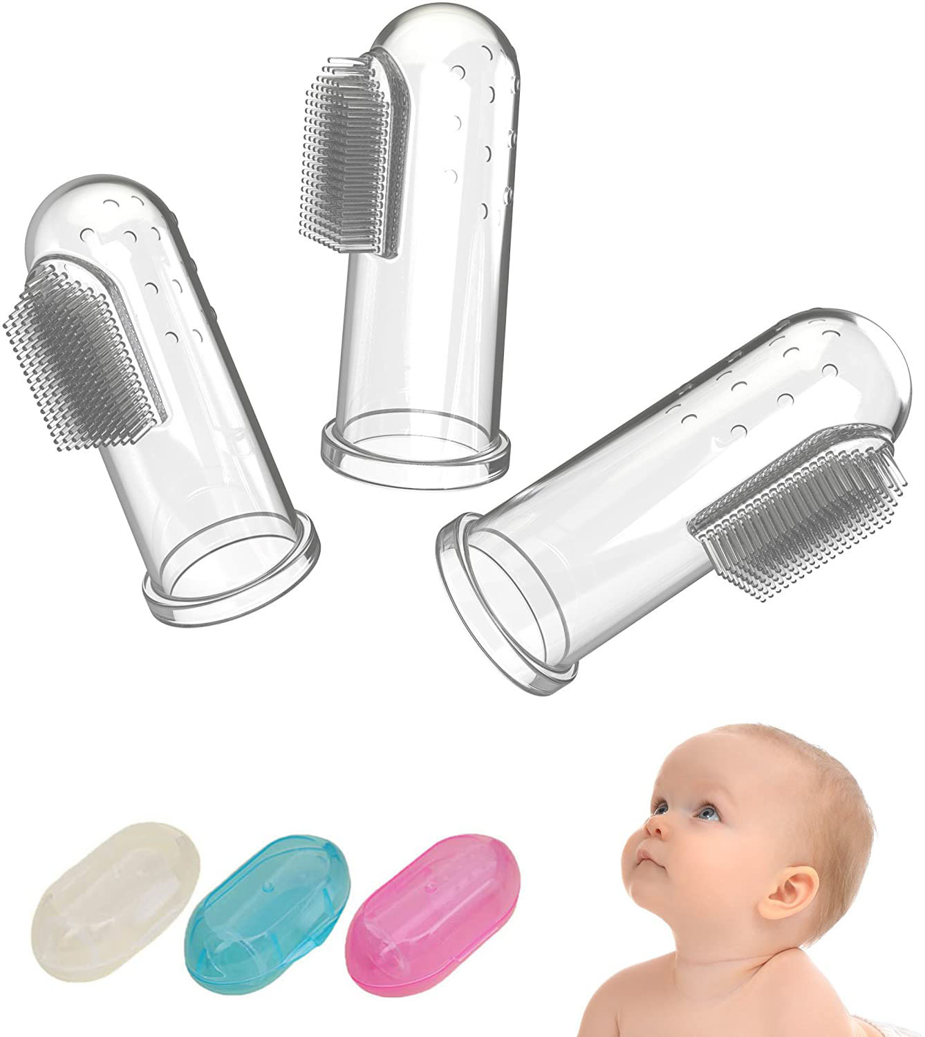 Mumlove Children'S Finger Toothbrush For Early Dental Training, Baby Toothbrush
