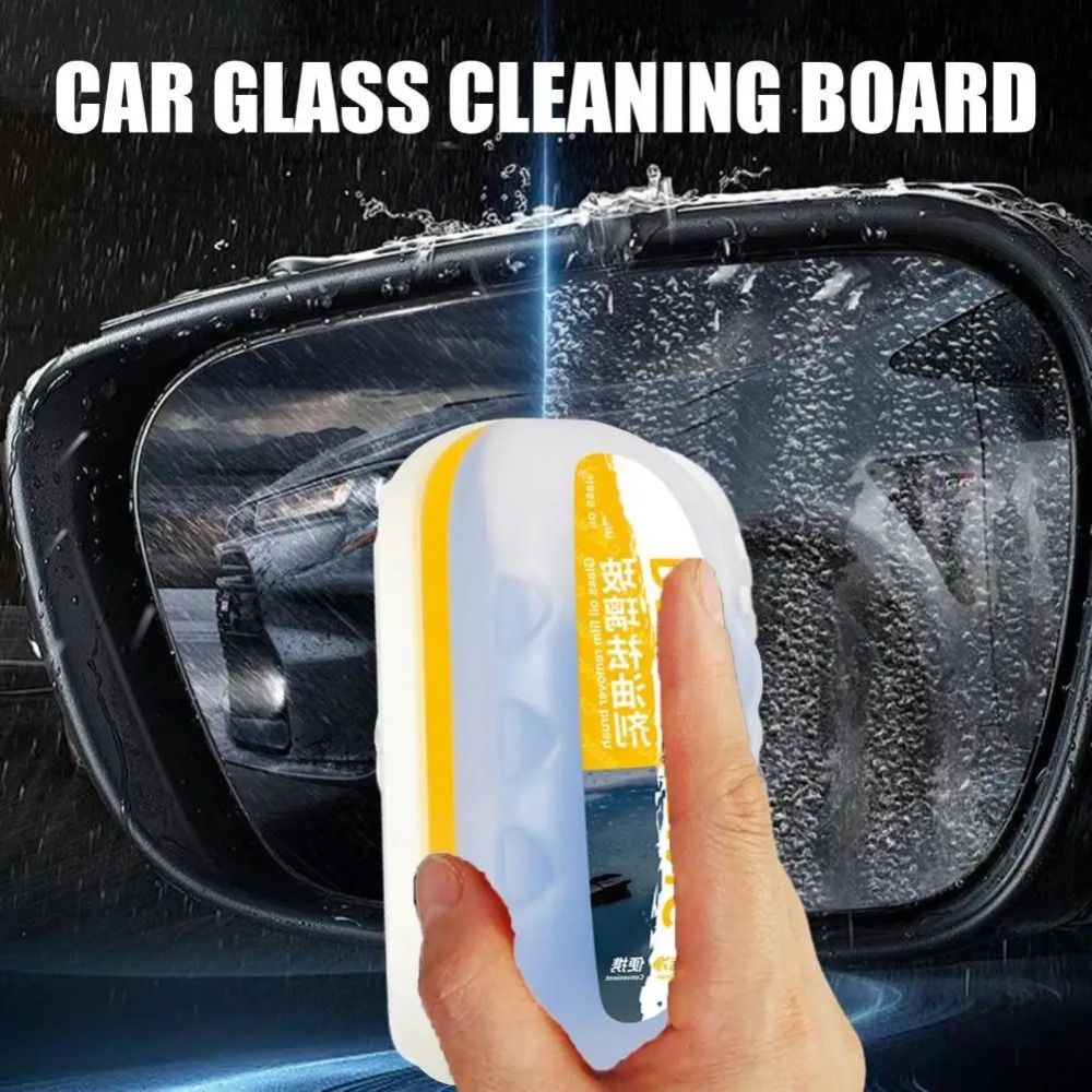 Professional Anti-Fog Car Glass Oil Film Cleaner Glass Care Water Repellent Windshield Cleaner Streak-Free Oil Film Clean Brush Car Care