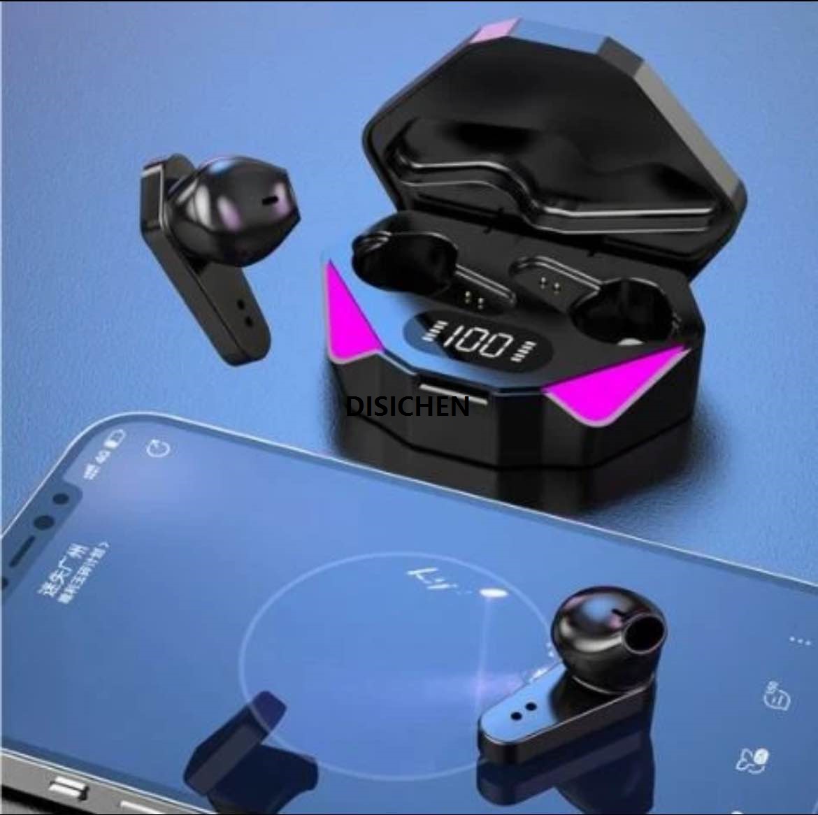 DISICHEN X15 TWS Earphones Bluetooth Wireless Gamer Headphones 65ms Low Latency Earbuds fone Gamer Headset Gamer With Mic Handfree Luxury