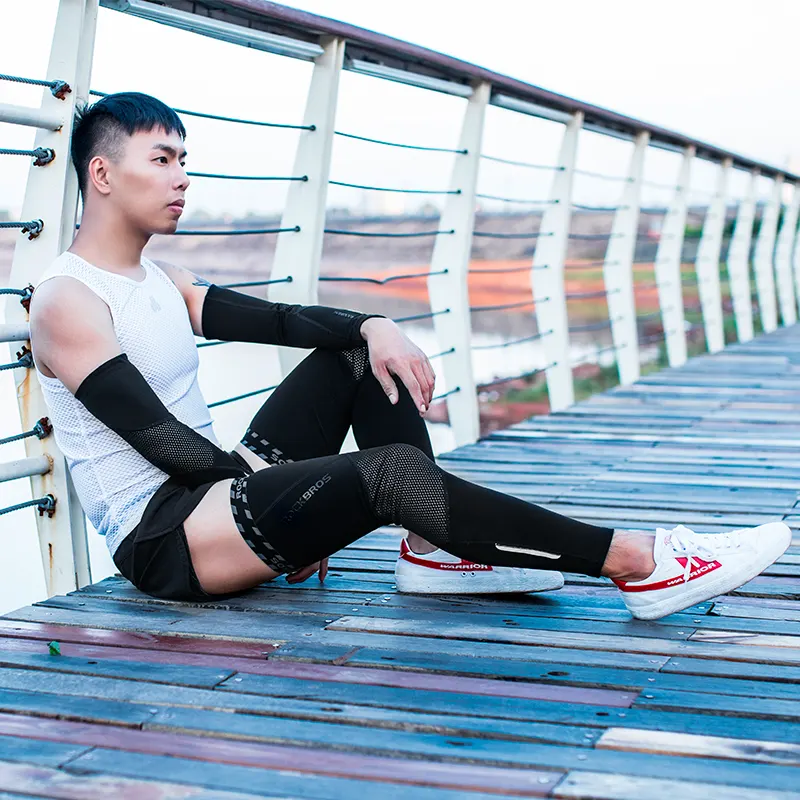 Basketball fitness elbow sleeve sleeve warm fleece ROCKBROS winter breathable sports arm guard bicycle running arm guard