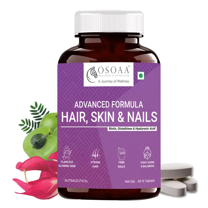 Osoaa Advance Formula Hair Skin & Nails With Biotin, 60 Tabilets