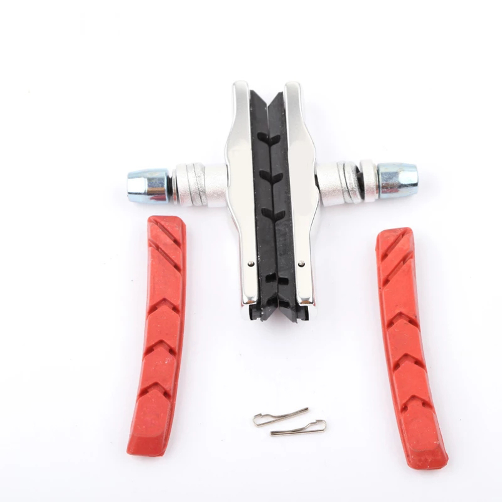Durable Cycling Bicycle Brake Aluminum Rubber Sheet Replaceable Bike Brake Shoes Bicycle Brake Blocks V-Brake Pads Bicycle Brake Pads