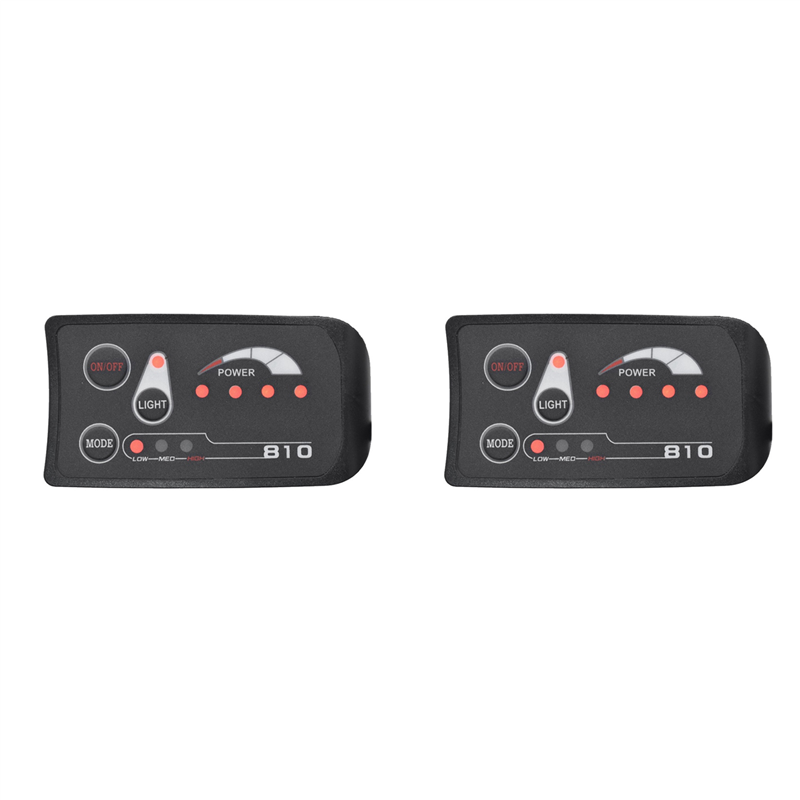 NAMUNY 2X 6PIN S810 E-Bike Meter LED Display IP65 36V UART for Electric Bike Electric Bicycle Meter(36V)