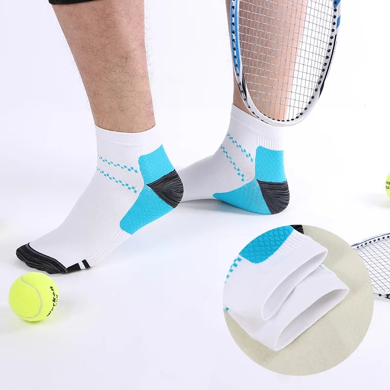 New 1/2/3 Pairs Men Women Socks Couples Elastic Pressure Compression Socks Outdoor Sports Trail Running Cycling Ankle Socks Boat