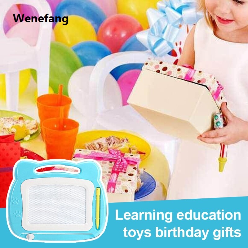 Wenefang Mini Magnetic Drawing Board Portable Erasable Colorful Writing Pad Toy For Kid Toddlers Babies With One Pen Best Birthday Gift