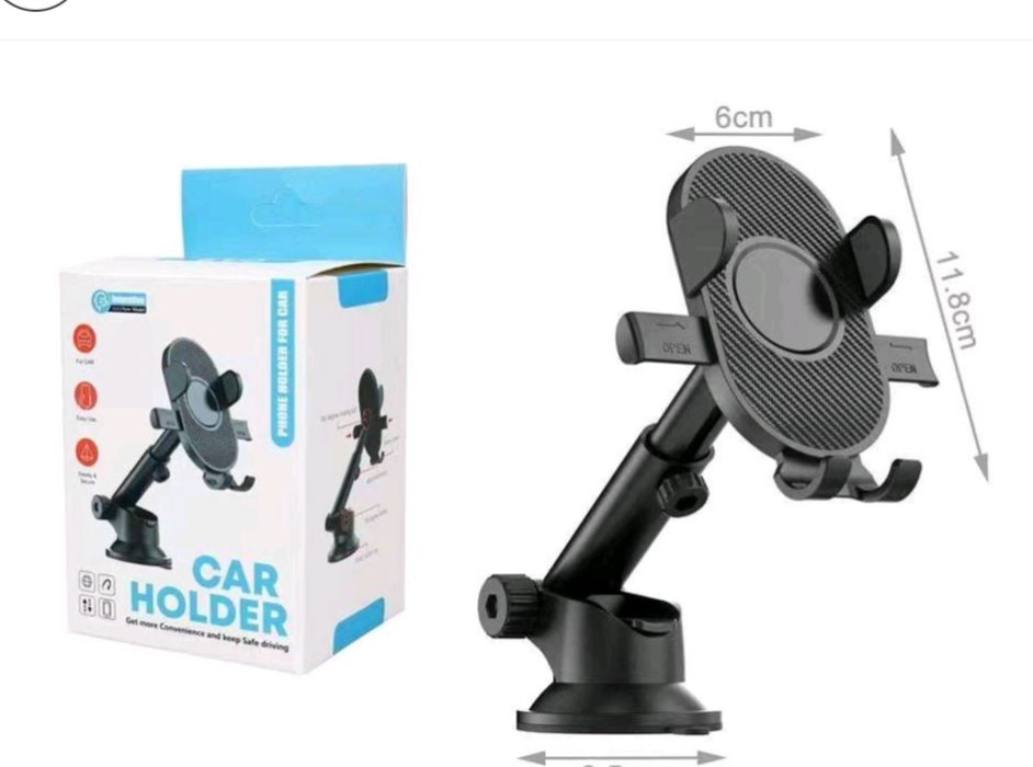 Universal Dashboard Clamp Grip Car PhoneHolder - Metal+ABS (360 Rotation) Best Buy