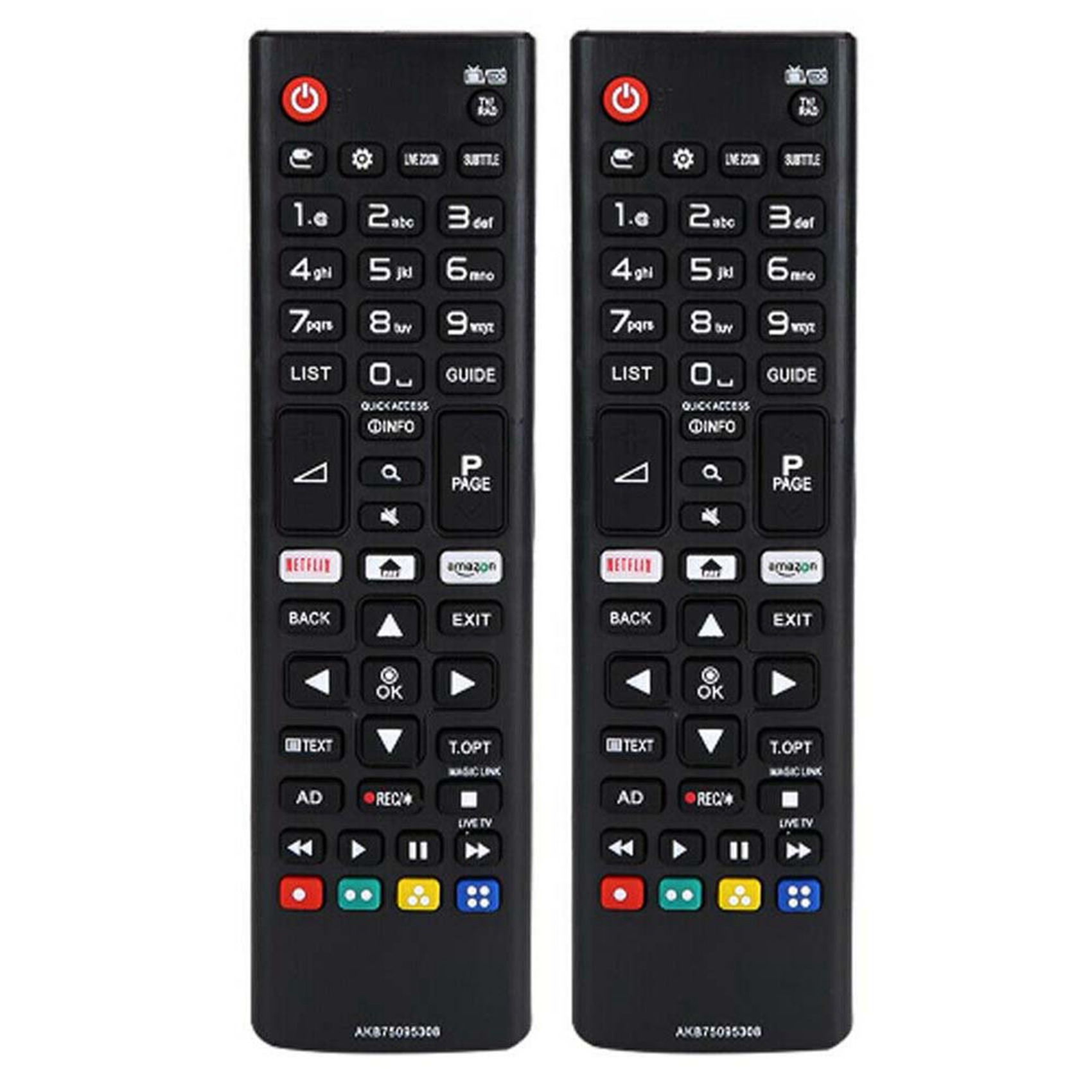 2X Smart Remote for Smart TV HD , Full HD LED and Smart Remote Buttons AKB75095308 43UJ6309