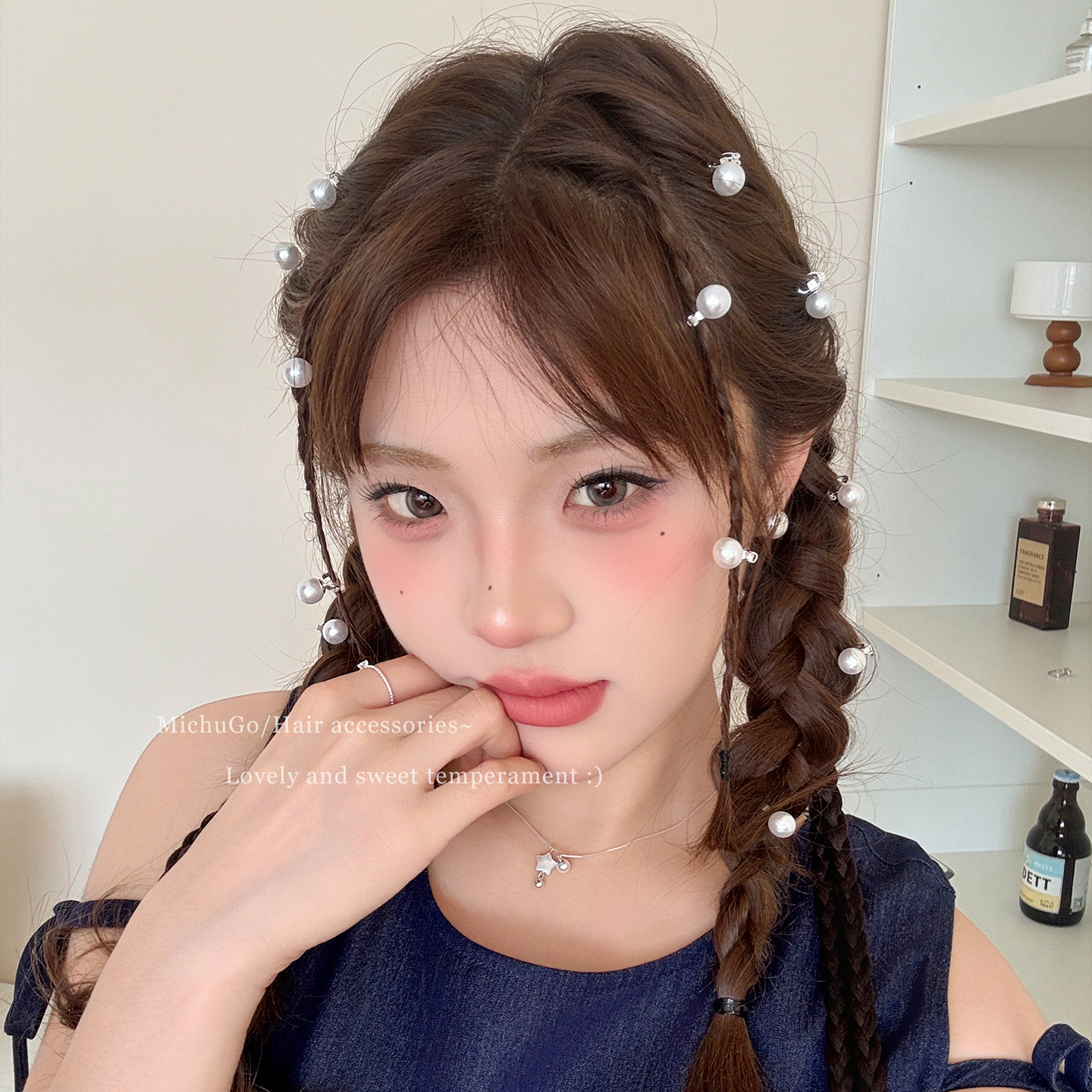 10 pcs Pearl Hair Buckle Hair Clip Wided Side Hair Accessories Mini Small Buckle Clip Headwear Embellishment