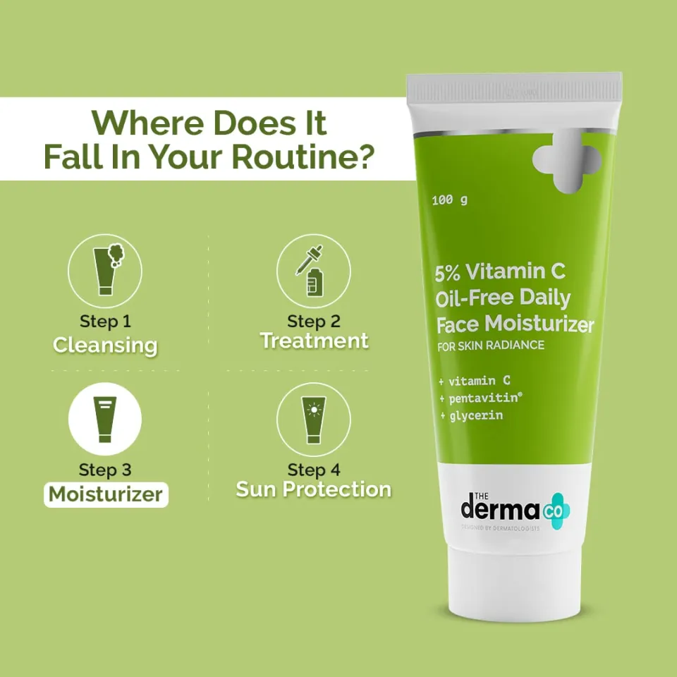The Derma Co 5% Vitamin C Oil- Free Daily Face Moisturizer - 100 g