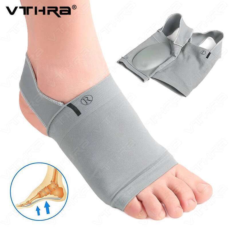 VTHRA 2 PCS of Arch Sleeve - Metatarsal Compression Brace for Flat Foot Support & Plantar Fasciitis Relief MENS WOMENS