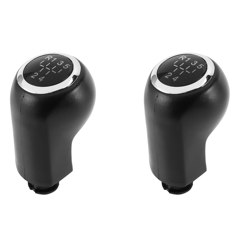 OYPFXMI 2X 5 Gear Stick Shift Knob for MK5 CORSA D ZAFIRA B -5738025