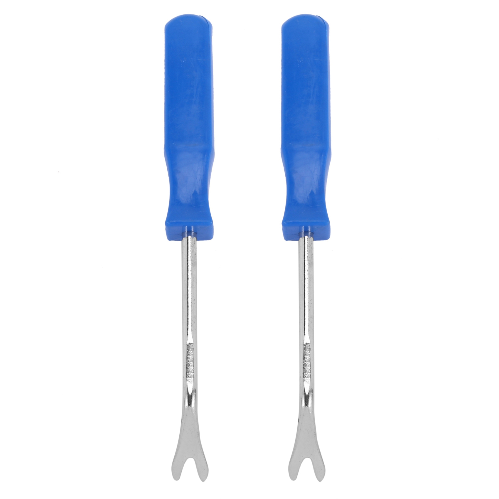 NAMUNY 2X Car Door Interior Trim Clip Panel Upholstery Fastener Clip Remover Tool Screwdriver Nail Puller 4 Inch Blue