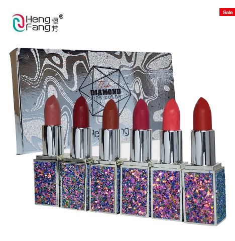 Diamond 6 Pc Long Lasting Matte Lipsticks Set