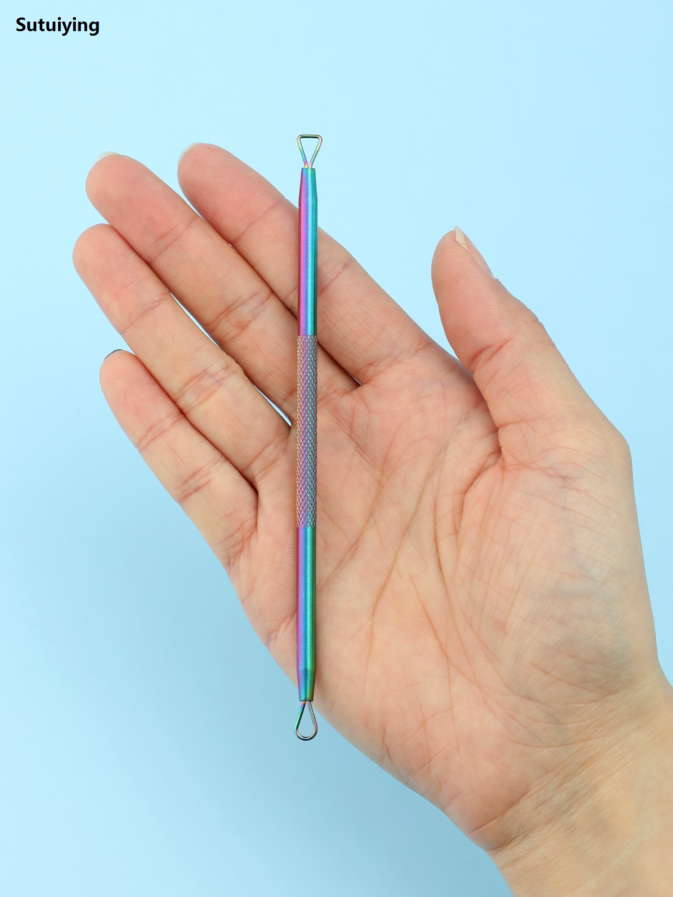 Sutuiying 1pc Blackhead Extractor Loop, Milia Remover, Nose Blackhead Remover New style Tool, Whitehead Extractor, Pore Extractor, Black Head