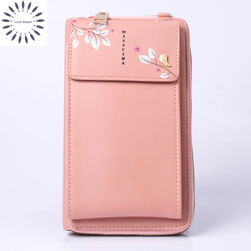 Lush Fashion Floral Lightweight Crossbody Mobile Purse Wallet For Ladies/Side Bag/ Trendy Bag