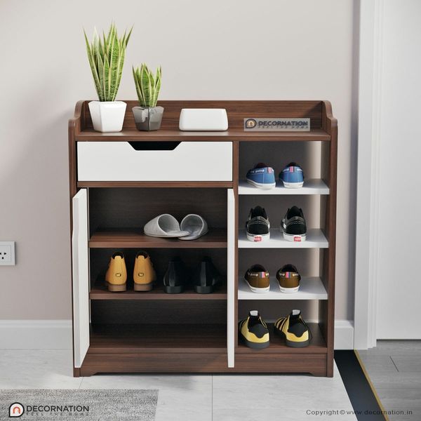 Kamakhya Decor Engineered Wood Shelf and Drawer Storage Shoe Rack