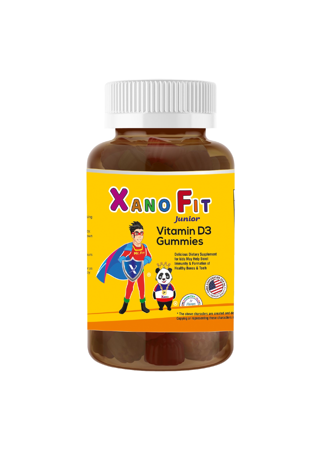 Xano fit Junior Vitamin D3 Gummies - 20 Gummies for Strong bones and development