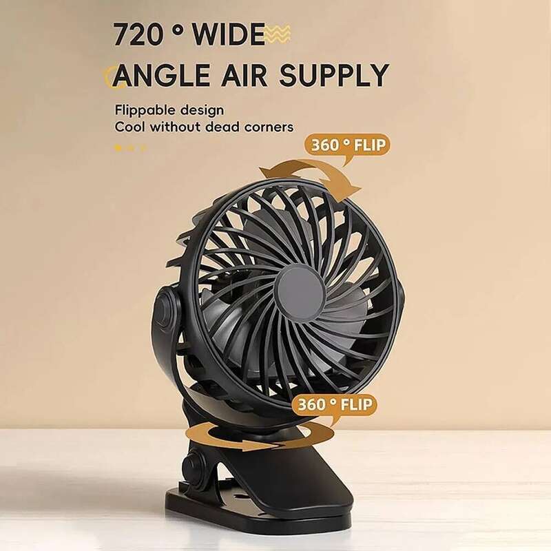 Clip Fan Rechargeable Fan Rotating Hanging Clip Fan Portable Office Bedroom Dormitory Outdoor Fan Gifts