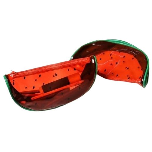 Watermelon shape PVC Waterproof Makeup Bag For Women | Cosmetic Bag