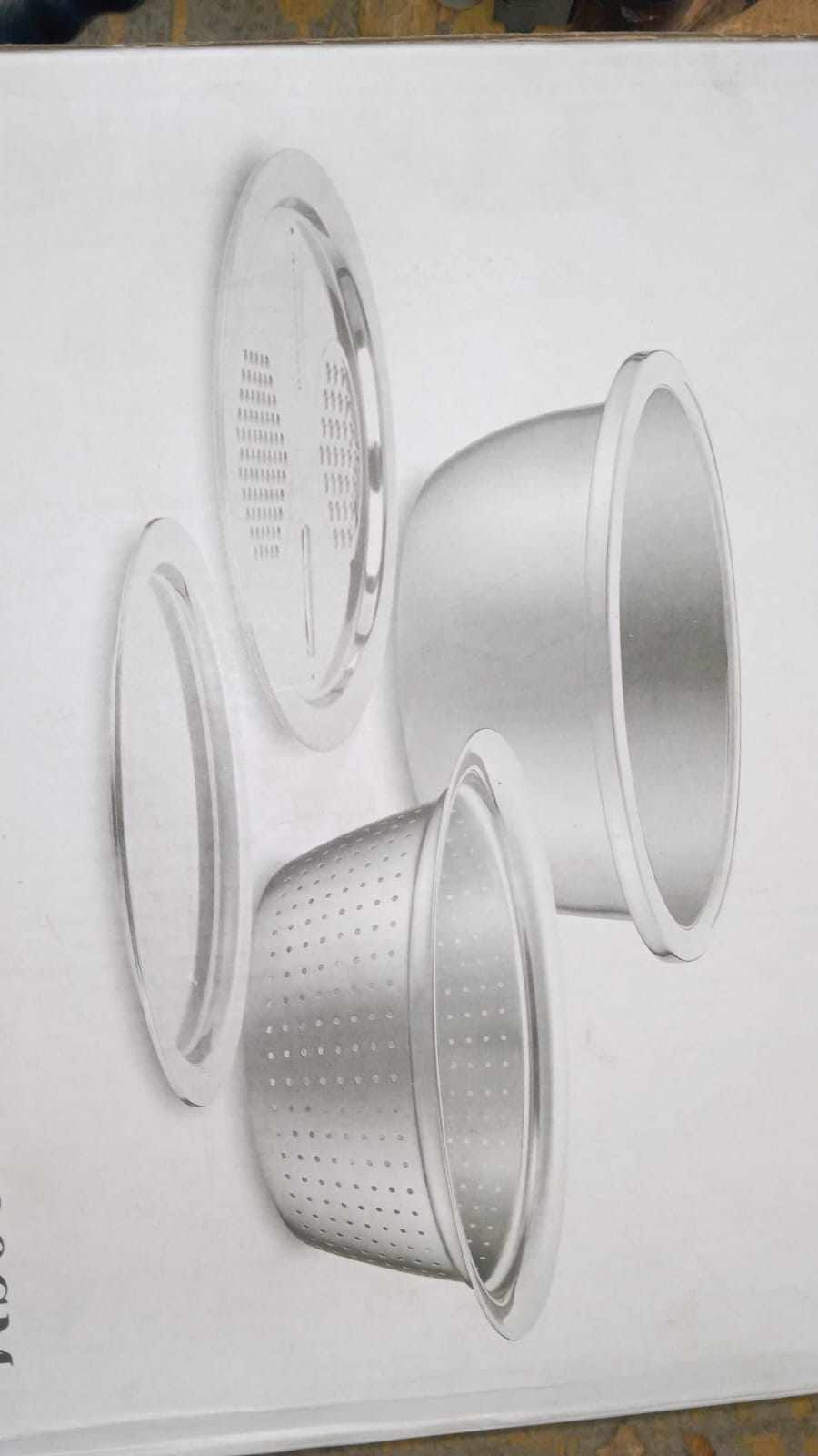 4-Piece Multifunctional Kitchen Vegetable Slicer Set With 4-in-1 Stainless Steel Drain Basin Graters For Fruits, Veggies, And Salads
