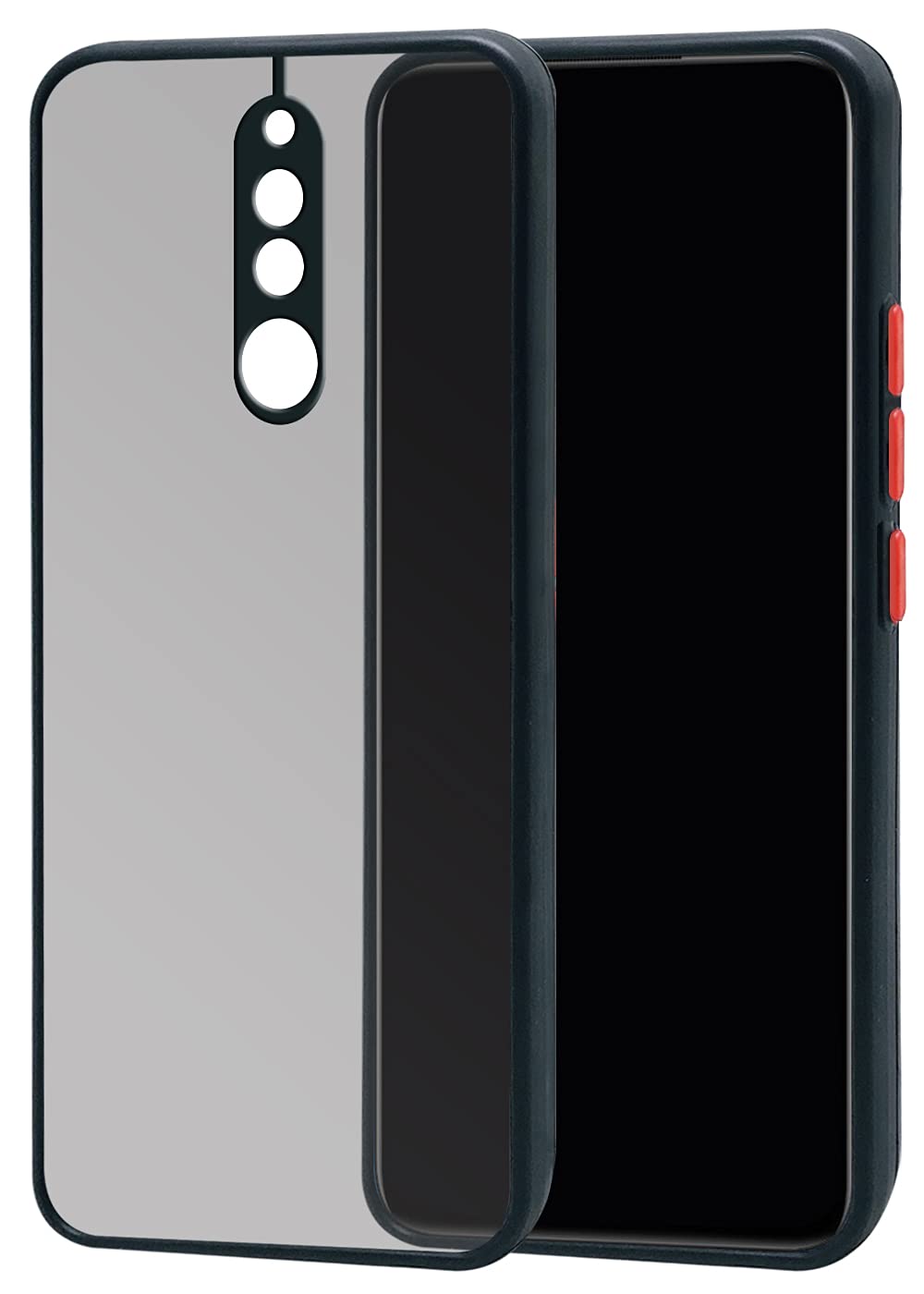 Hard Back and Side Soft Smoke Back Case Cover for Xiaomi Mi Redmi Note 8