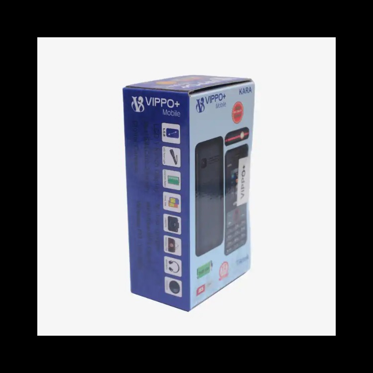 Black Vippo+ Tiktok Keypad Phone With Dual Sim