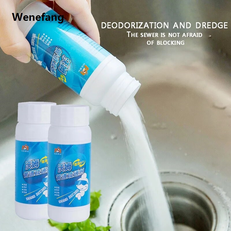 Wenefang 【NEW】 Powerful Kitchen Pipe Dredging Agent Dredge Deodorant Toilet Sink Drain Cleaner Sewer Fast Cleaning Tools