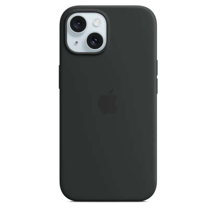 iPhone 15 Soft Silicon Case Fur Lined Interior, Shockproof Cover
