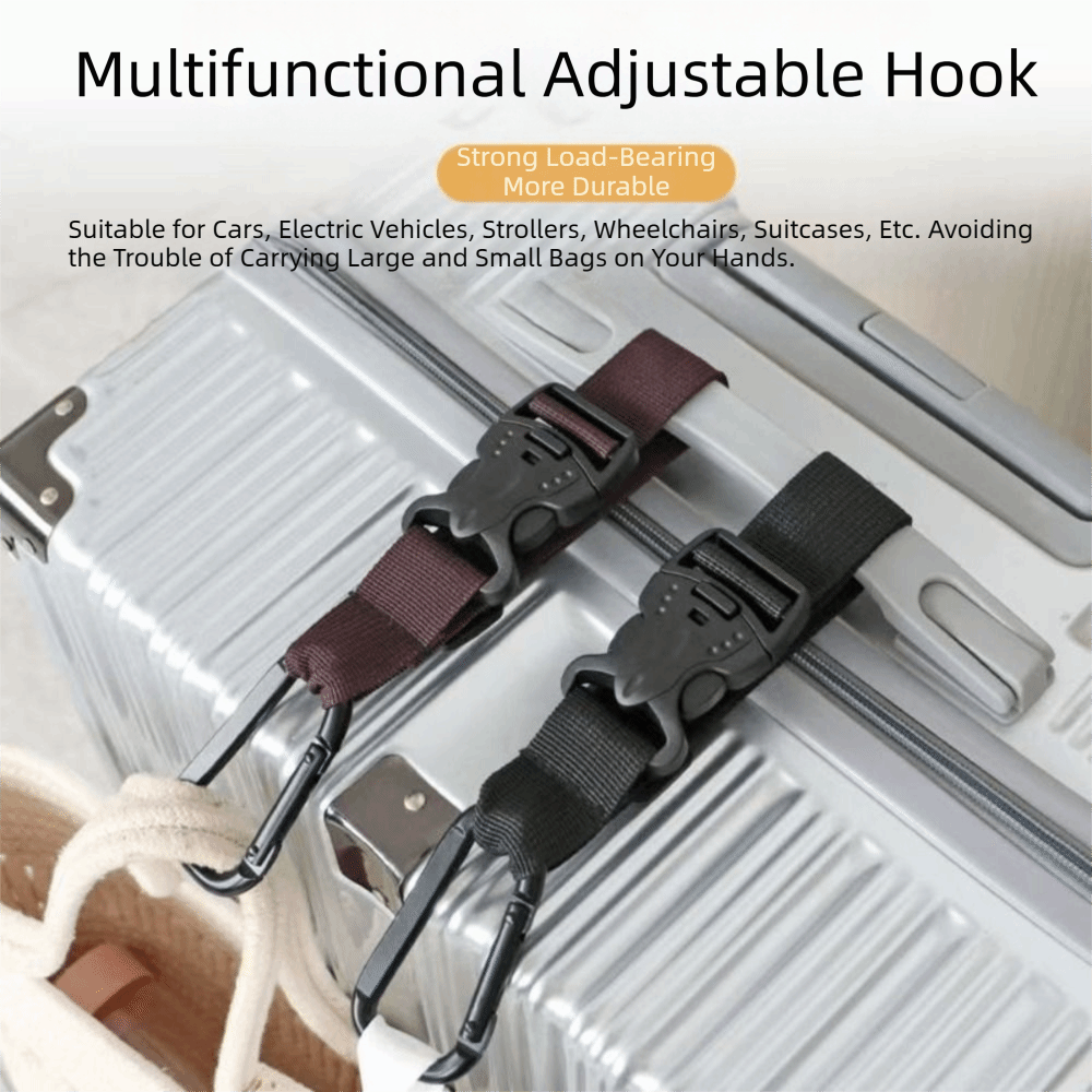 New Universal Electric Bike Hanging Hook Hanging Buckle Luggage Straps Adjustable Nylon Straps Belts Carry On Bags