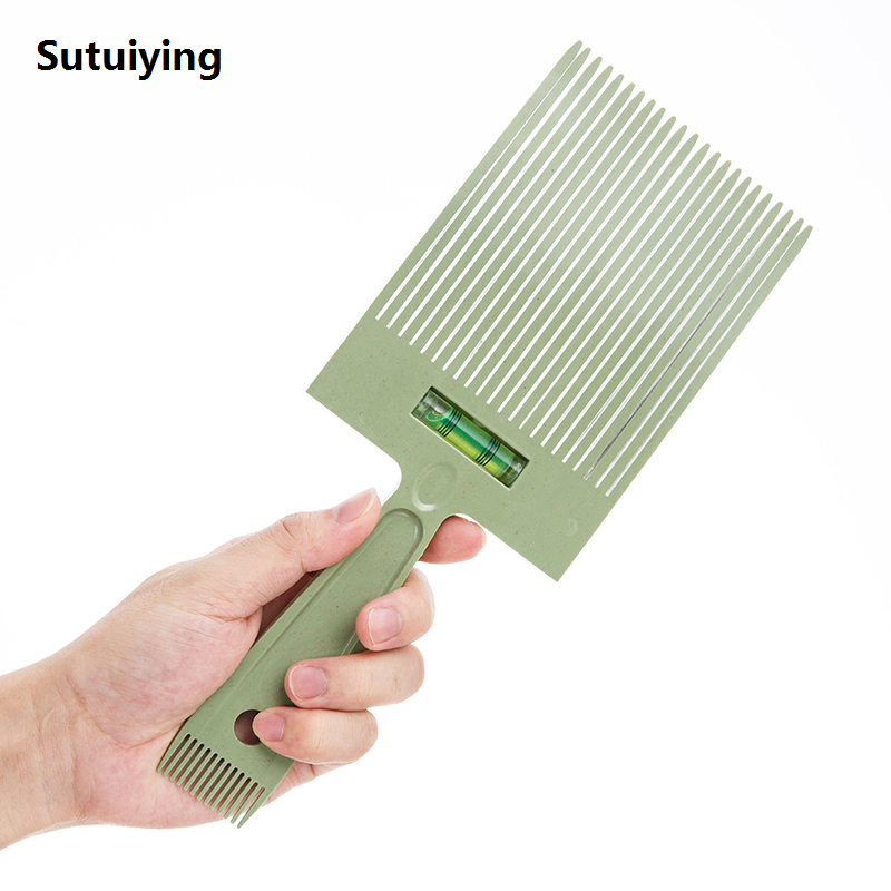Sutuiying Barber Shop Flat Top Guide Comb 4 Color for Men Haircut Clipper Hot Selling Combs Flat Head Retro Oil Comb Salon Hairdresser Accessories